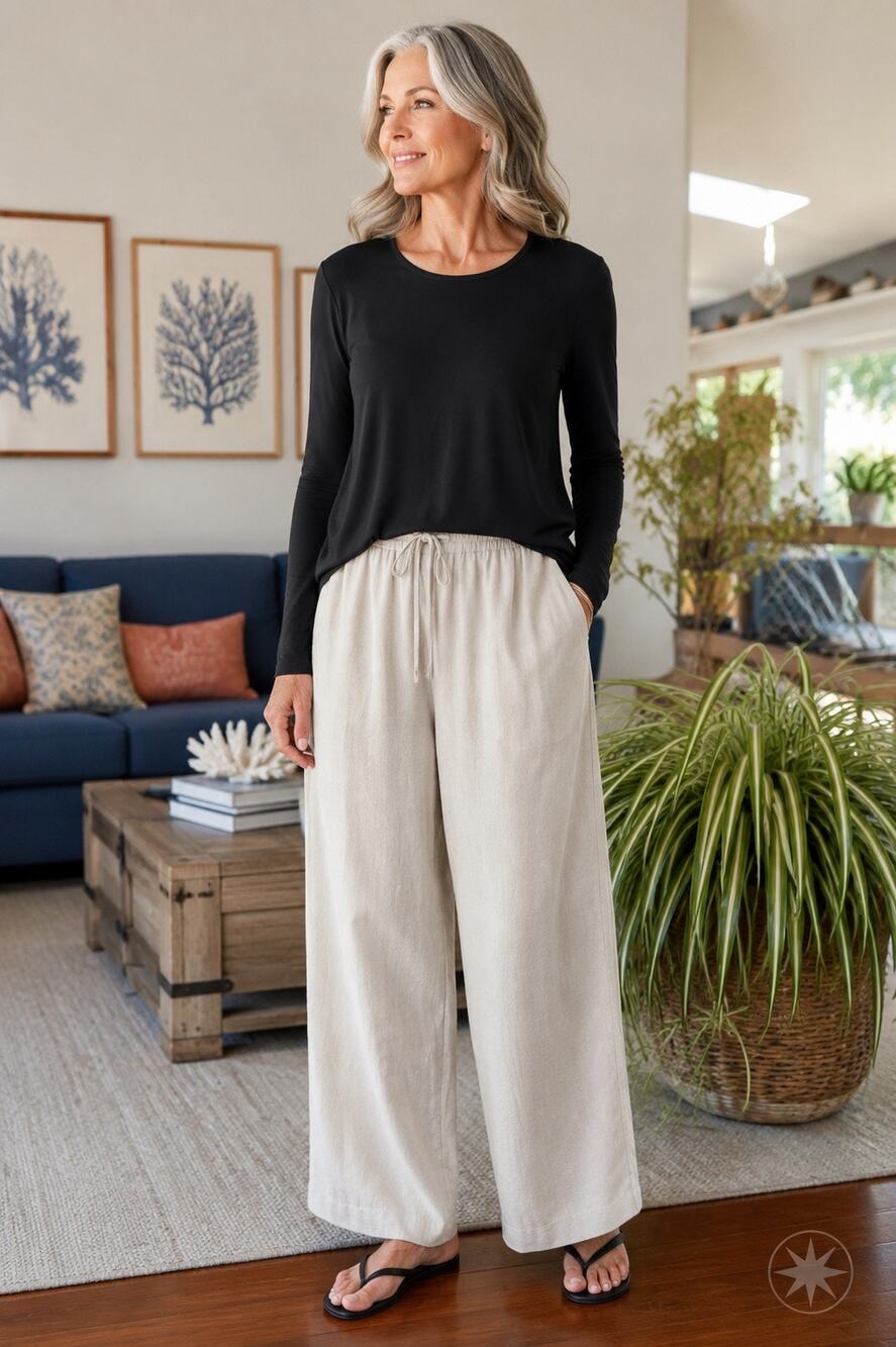 Eileen Fisher Black 100% Silk Long Sleeve Knit Top Womens Small Minimalist Luxe